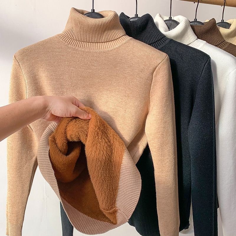 Suéter Feminino Gola Alta Grosso Térmico – Elegante e Confortável para Outono e Inverno 2026
