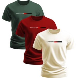 Kit com 3 Camisetas Masculinas 100% Algodão – Camisas Básicas Premium para Uso Casual