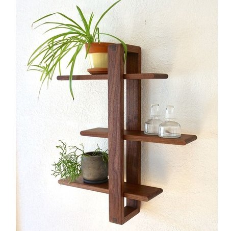 Rack Prateleira Suspensa Nicho C5 Andar Madeira Maciça Para Plantas Sala, Quartos e Quintal (2)