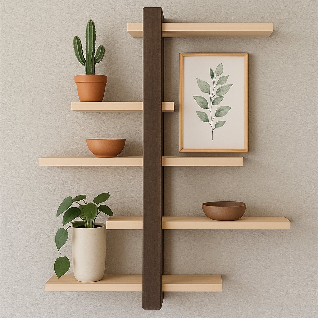 Rack Prateleira Suspensa Nicho C5 Andar Madeira Maciça Para Plantas Sala, Quartos e Quintal (4)