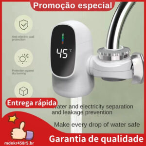 Torneira Elétrica com Aquecimento Instantâneo 3000W – Display Digital para Banheiro