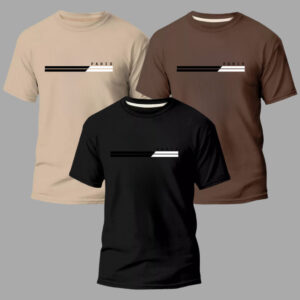 Kit 3 Camisas Masculinas 100% Algodão Premium Conforto Moda Casual Street Paris