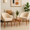 Kit 2 Cadeiras Decorativas Lua – Poltronas Modernas para Sala, Quarto, Recepção e Estética