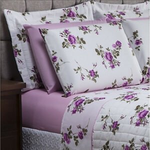 Jogo Lençol Casal Queen 3 peças Jogo Roupa de Cama Com Elástico Conjunto de Cama Estampado.
