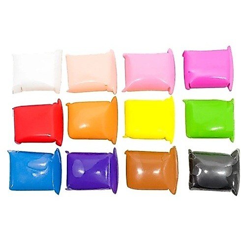 Kit 60 massinhas EVA Pula-Pula (peso total 500gr) (12 cores) + 10 ferramentas de modelar (3)