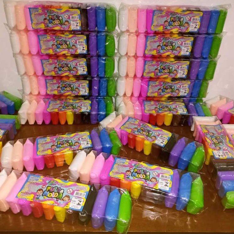 Kit 60 massinhas EVA Pula-Pula (peso total 500gr) (12 cores) + 10 ferramentas de modelar (7)