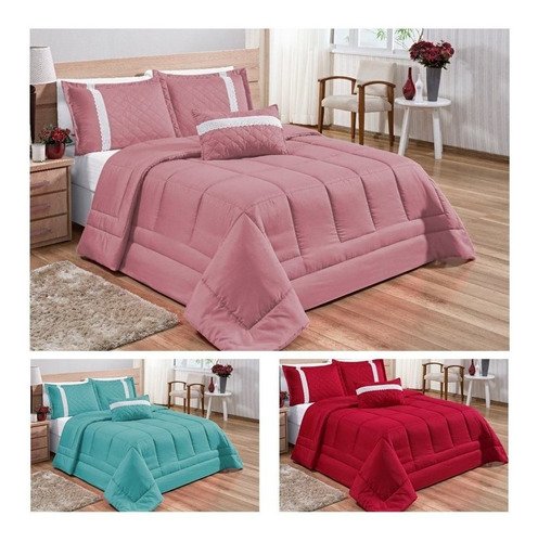 Kit Edredom Queen 4 Peças – Roupa de Cama Aconchegante
